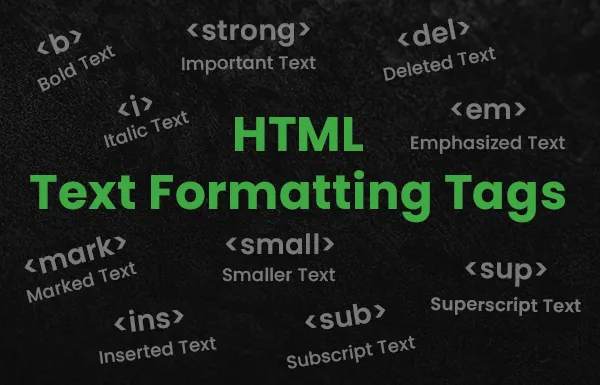 HTML Text Formatting Tags HTML Text Formatting